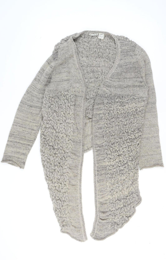 Bande Originale Women’s Grey Wool Blend Open Knit Cardigan Size 16