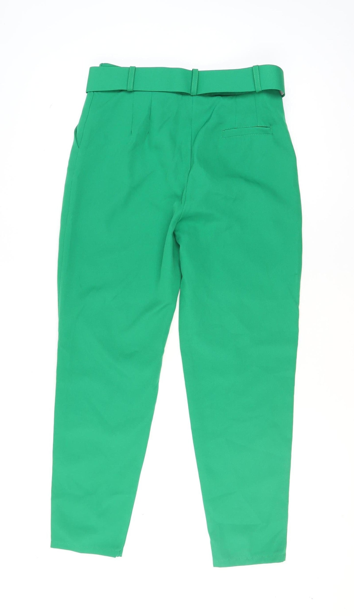 Marks and Spencer Women’s Green Paperbag Trousers XL High Waist