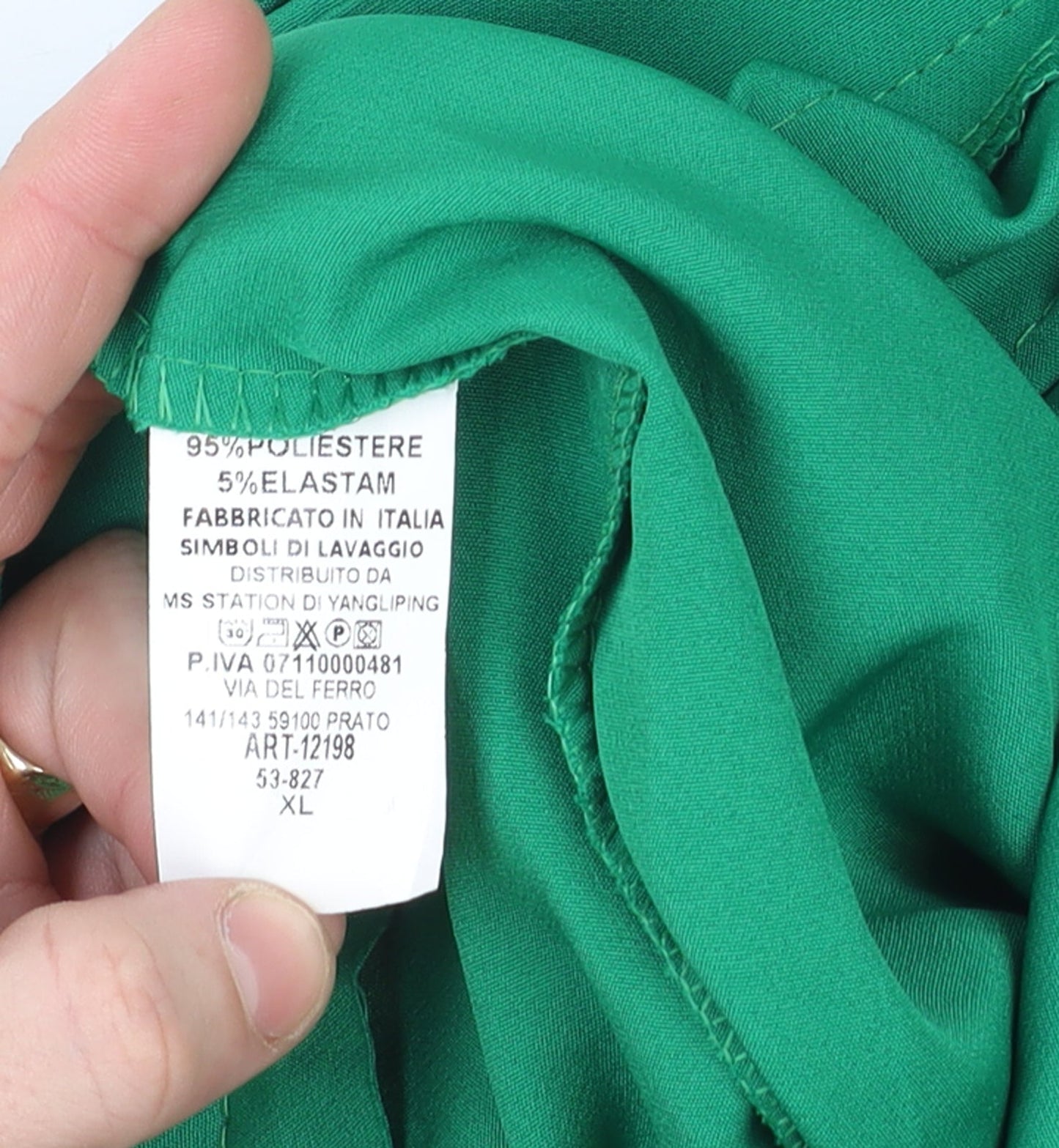 Marks and Spencer Women’s Green Paperbag Trousers XL High Waist