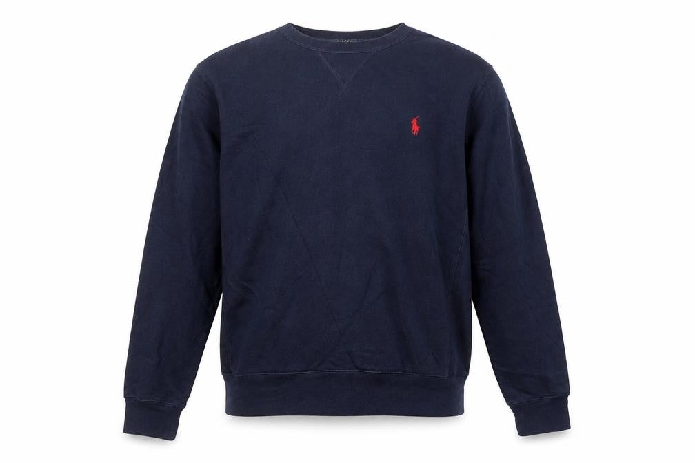 Ralph Lauren Men's Blue Crew Neck Pullover Sweatshirt Size S