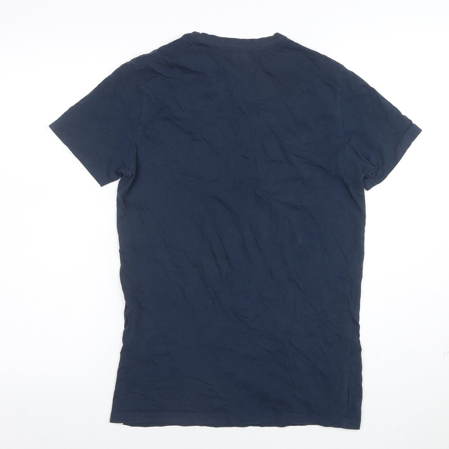 Diesel Men's Blue XS Slim Fit Crew Neck Cotton T-Shirt