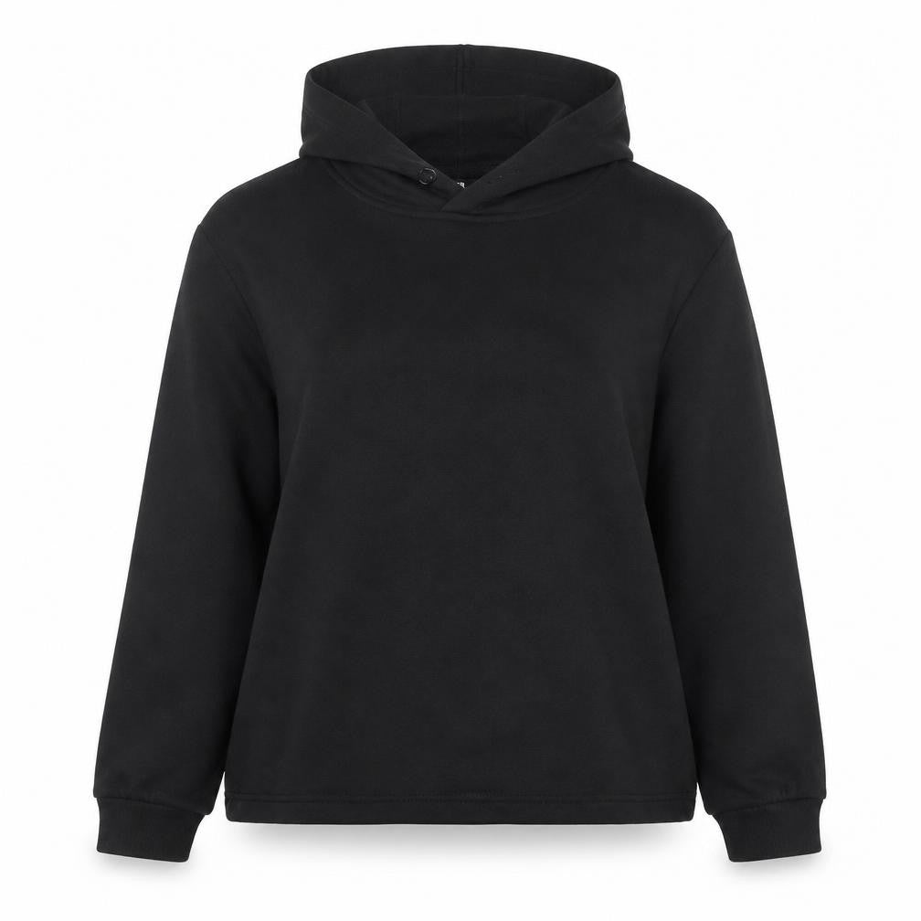 Cropp Eco Aware Women's Black XL Pullover Hoodie Cotton Blend