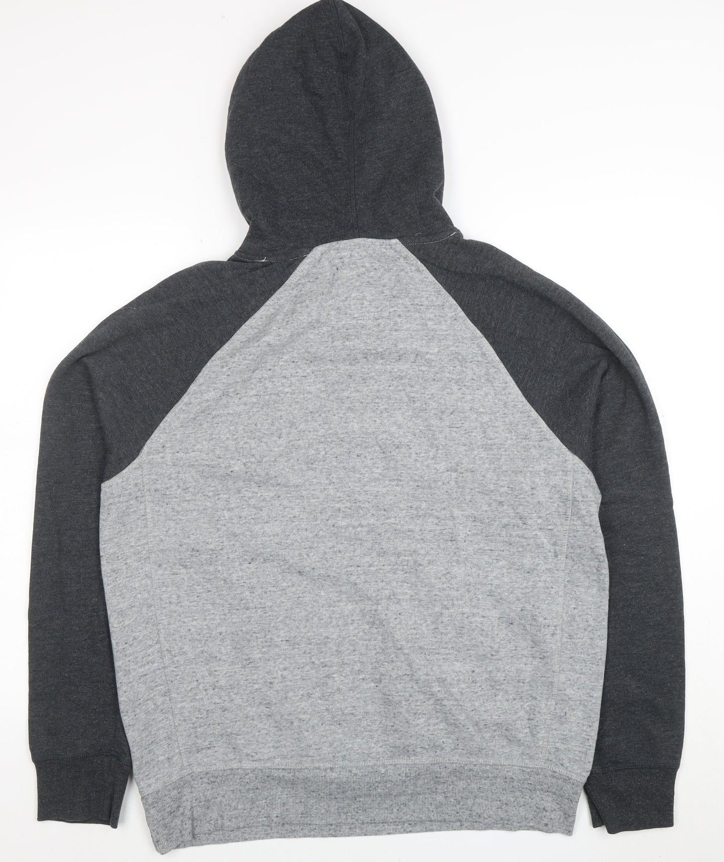 CampusCrew Mens Grey Hoodie Waldorf Warriors L Pullover Cotton Blend