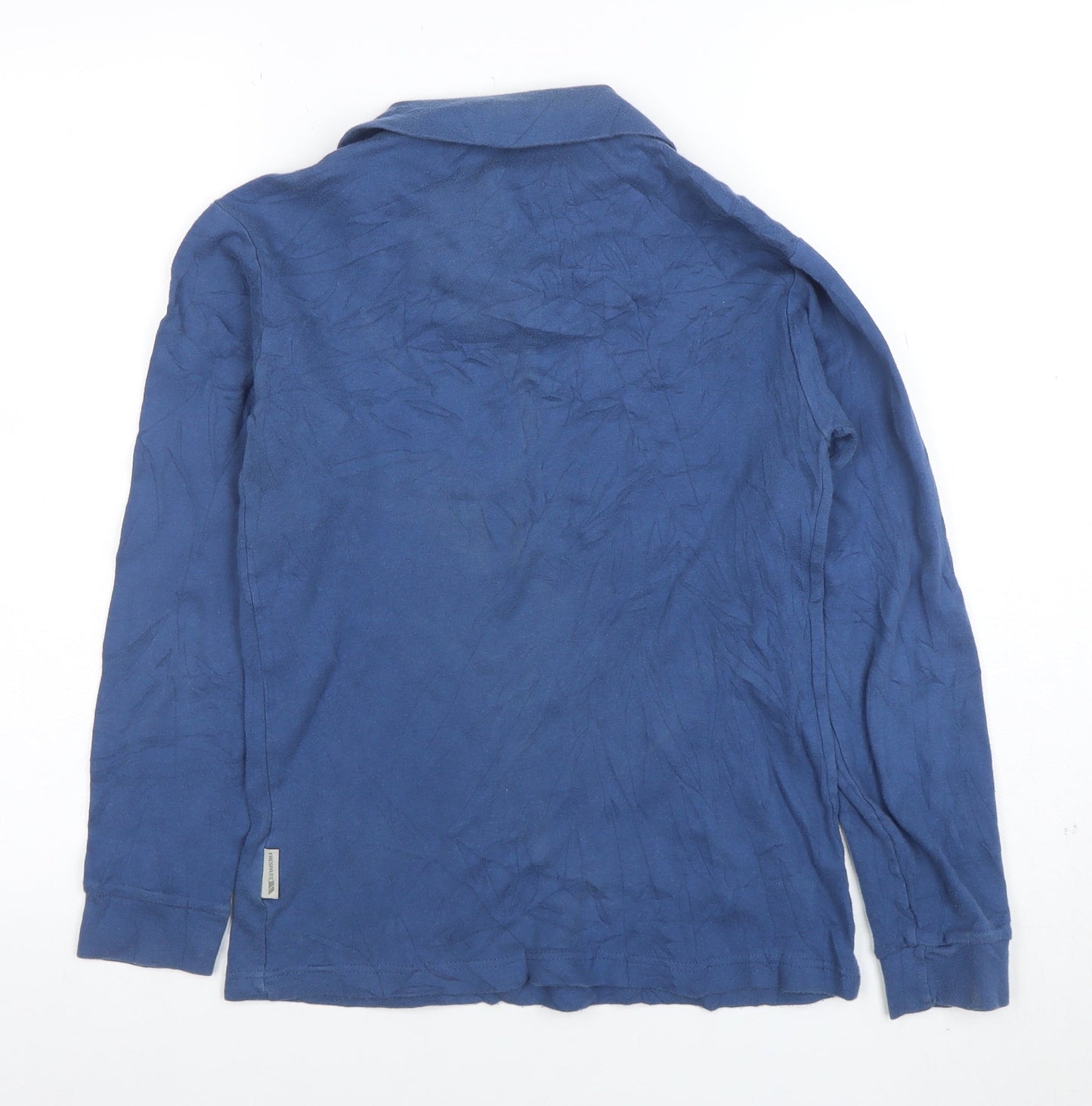 Trespass Boys Blue 15-16 Years 1/4 Zip Hoodie - 100% Cotton Long Sleeve