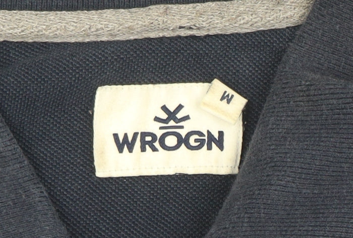 WROGN Men's Multicoloured Slim Fit Cotton Polo Shirt M