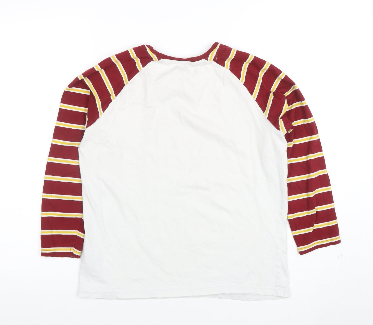 Marks and Spencer Boys White Gryffindor Long Sleeve Cotton T-Shirt 13-14 Years