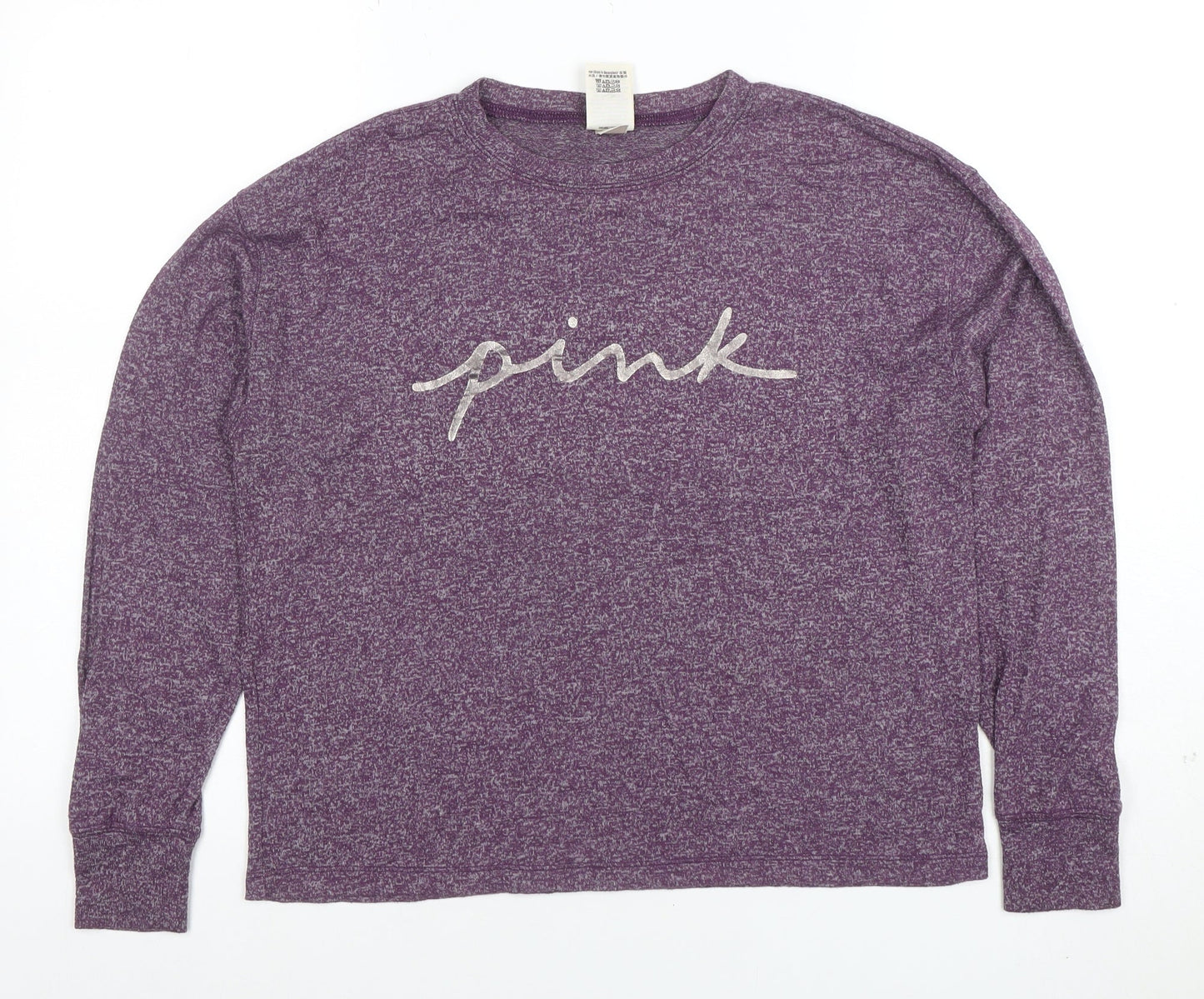 Victoria’s Secret PINK Womens Purple Long Sleeve Jersey Top Size XS