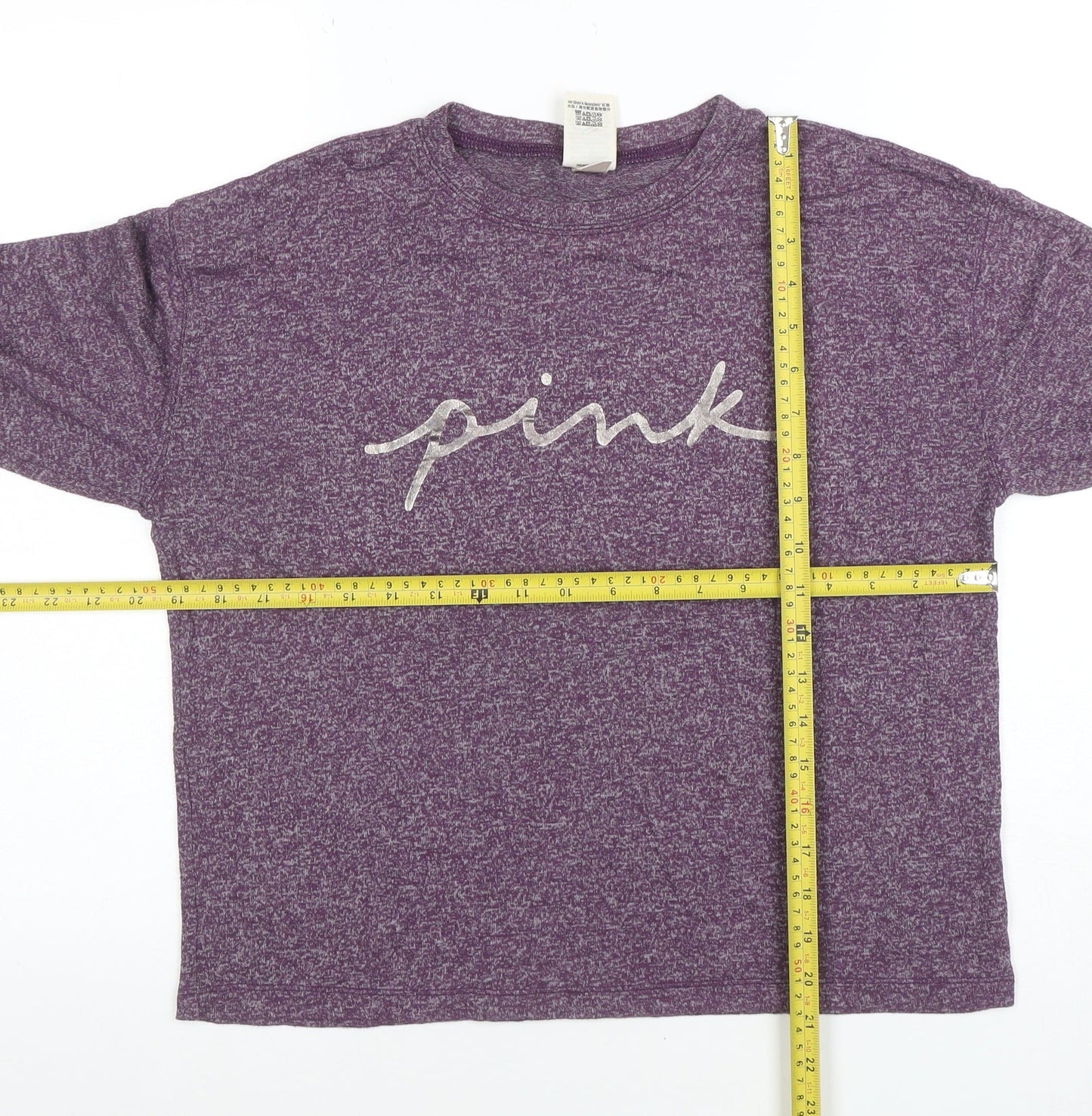 Victoria’s Secret PINK Womens Purple Long Sleeve Jersey Top Size XS