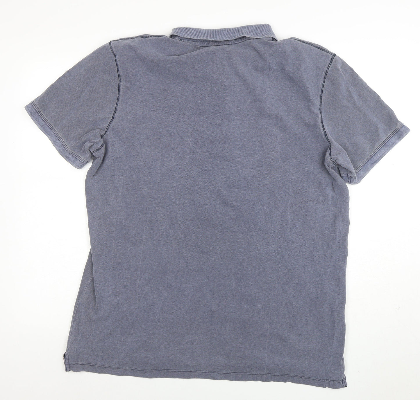 Jack & Jones Mens Blue 2XL Cotton Polo Shirt