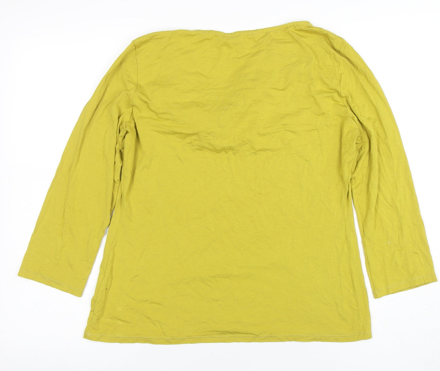 Betty Jackson Black Women’s Green Cowl Neck 3/4 Sleeve Top Size 14