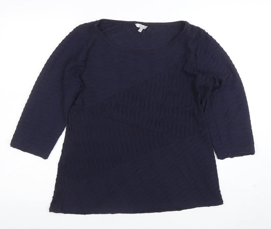 Marks and Spencer Women’s Blue 3/4 Sleeve Tunic Blouse UK 16