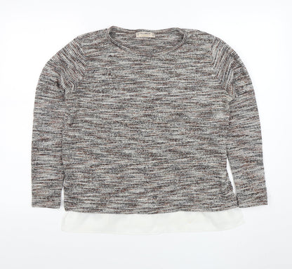 Pull&Bear Women's Multicoloured Knit Pullover Jumper Size 8