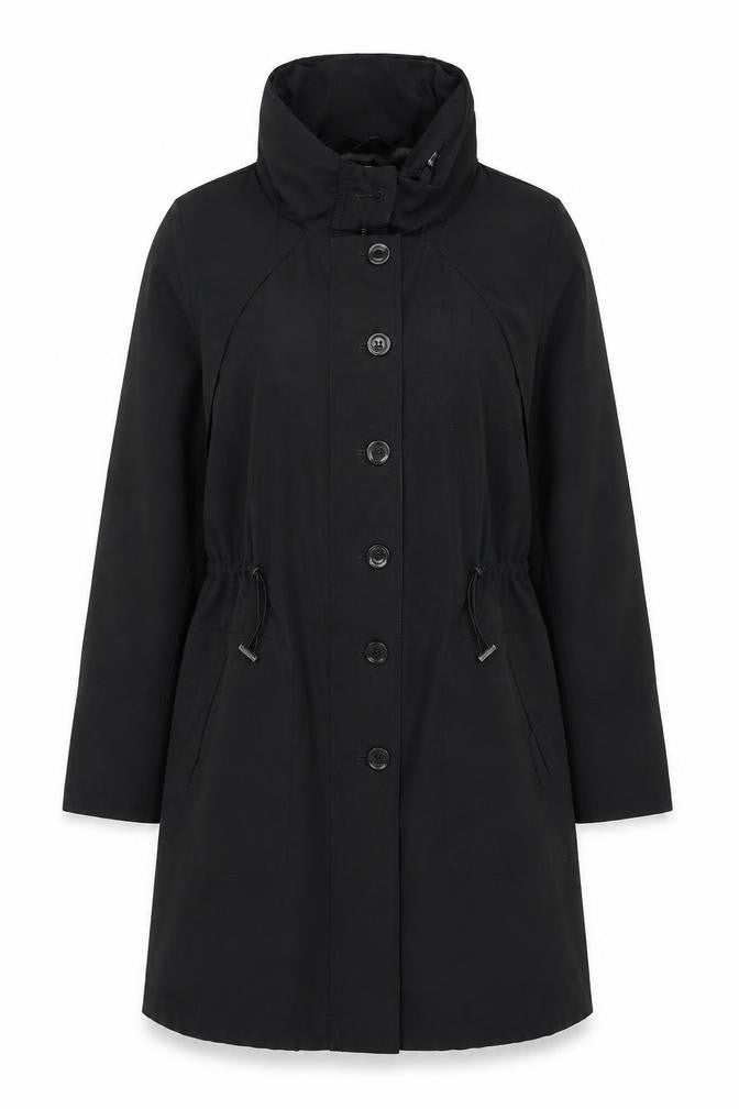Marks & Spencer Women's Black Long Trench Coat UK 12