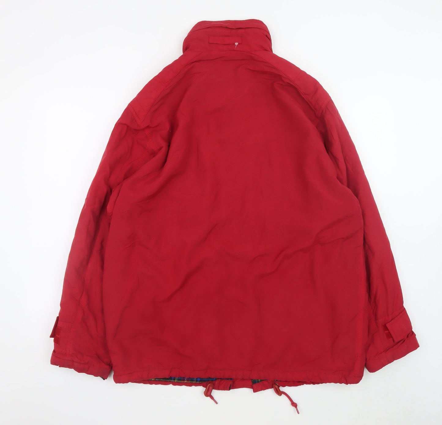 GAP Men's Red XS Nylon Parka Jacket with Pockets and Lined Interior
