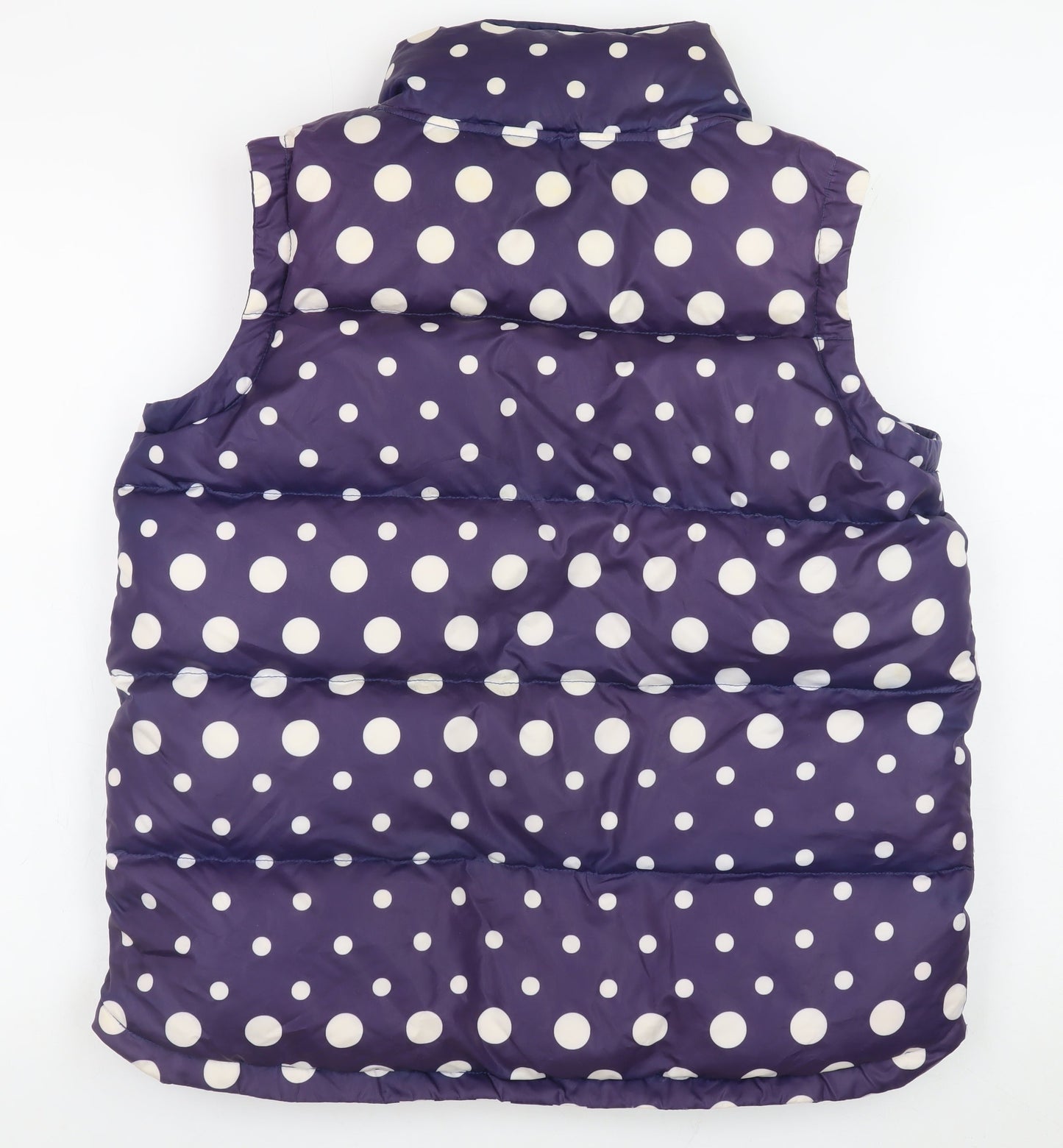 Animal Women Blue Polka Dot Padded Waistcoat Size 12