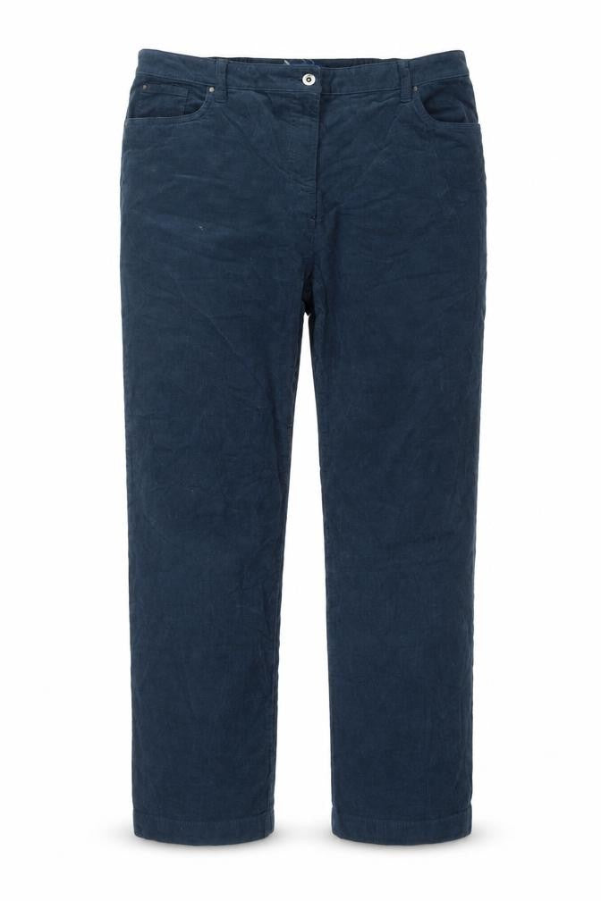 Cotton Traders Men's Blue Corduroy Trousers Size 18 Regular Fit
