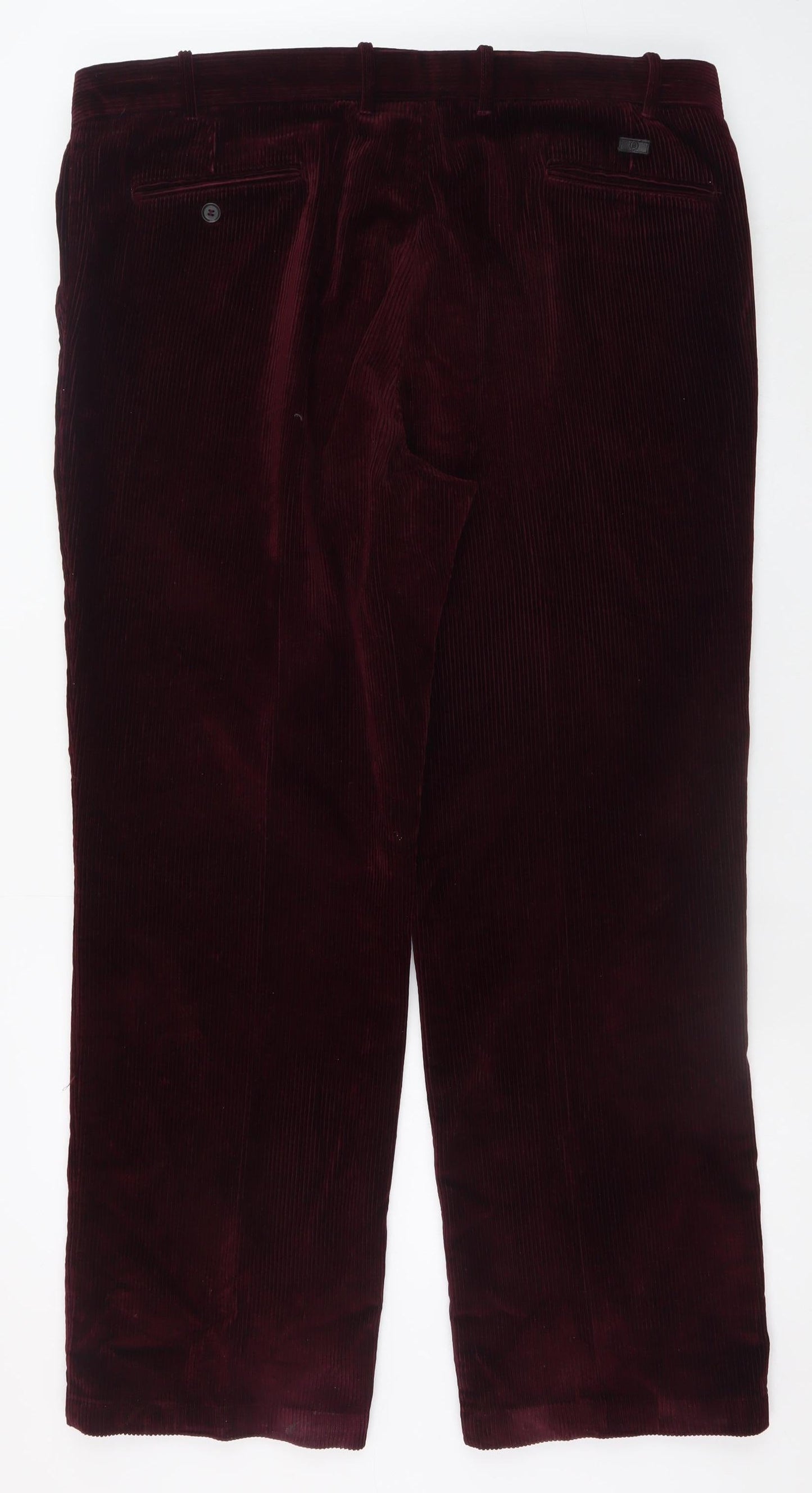 Marks and Spencer Men's Brown Corduroy Trousers 42W 31L Regular Fit