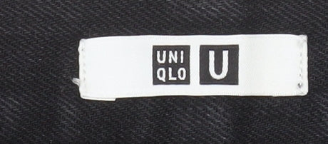 Uniqlo U Mens Black Straight Fit Denim Jeans Size 27x32