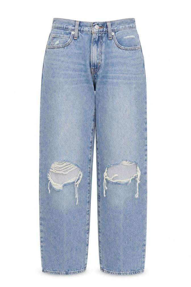 Levi's Women's Blue 26 Baggy Distressed Denim Jeans