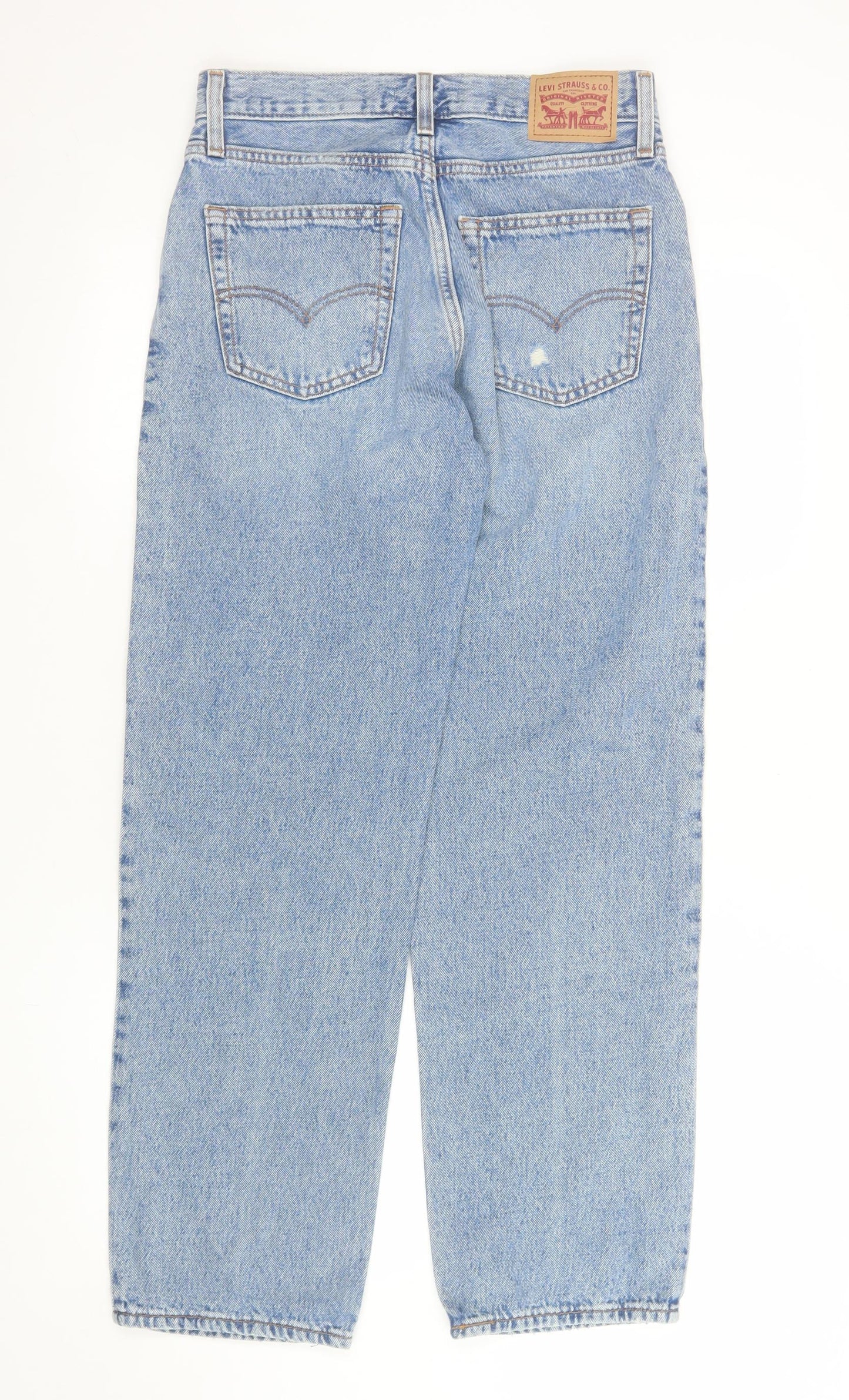 Levi's Women's Blue 26 Baggy Distressed Denim Jeans