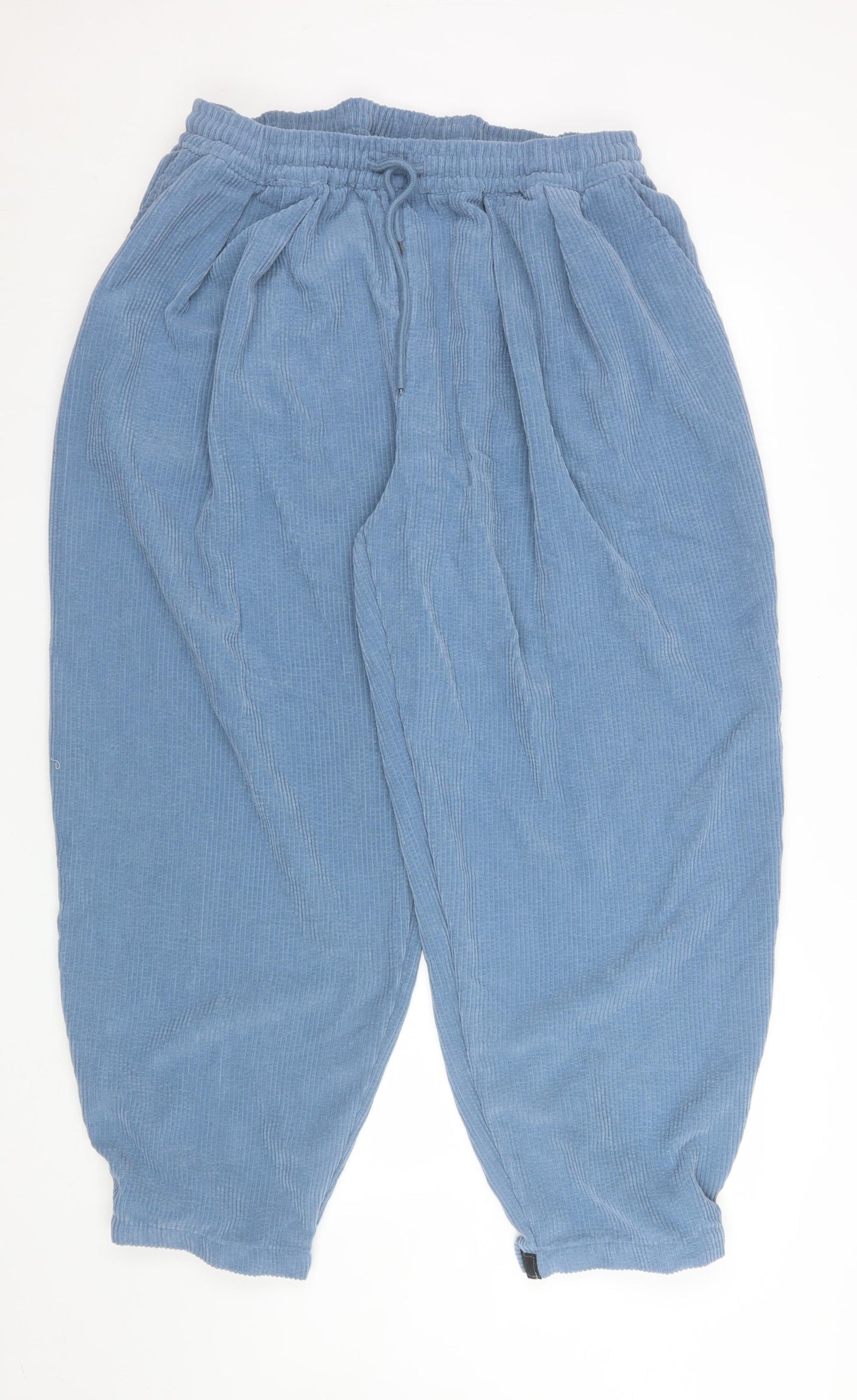 ChArmkpR Men's Blue Corduroy Relaxed Jogger Trousers 2XL