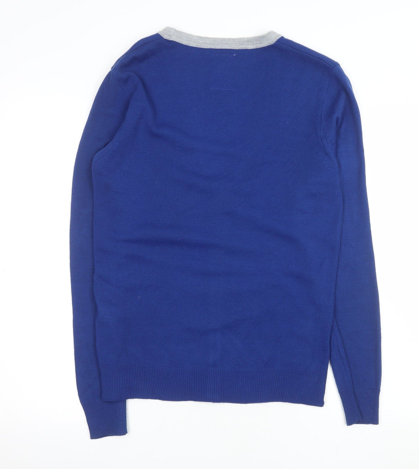 River Island Men’s Blue V-Neck Button Cardigan Size S