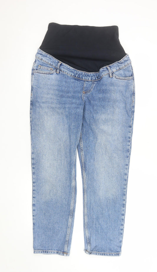 New Look Womens Blue Maternity Size 10 Ankle Jeans