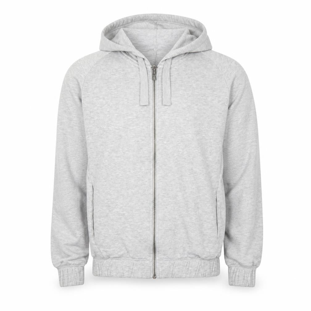 Next Men’s Grey Hooded Full Zip Cotton Jacket M