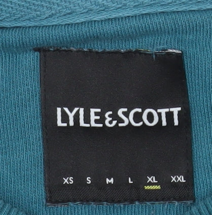 Lyle & Scott Men's Blue XL Pullover Sweatshirt Crew Neck Cotton