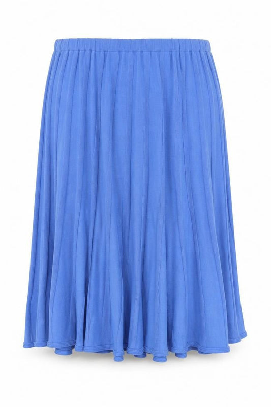 Cotswold Collections Women Blue Midi Pleated Knit Skirt 3XL