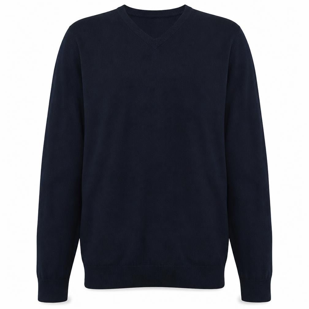 Old Navy Men's Blue Cotton V-Neck Pullover Jumper Size M