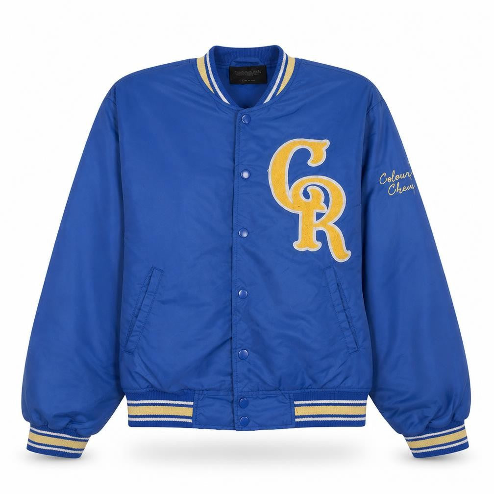 Colourful Rebel Womens Blue XS Varsity Bomber Jacket