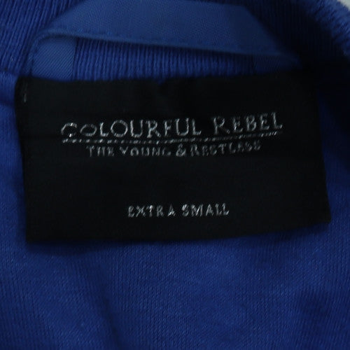 Colourful Rebel Womens Blue XS Varsity Bomber Jacket