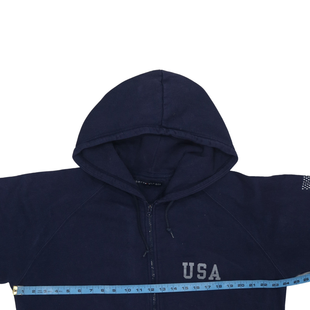 Tommy Hilfiger Men's Blue Full Zip USA Hoodie XL