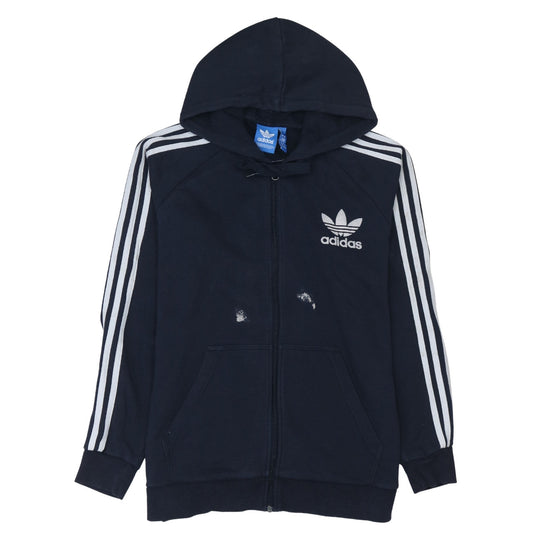 Adidas Men’s Blue Full Zip Hoodie Size M Sportswear