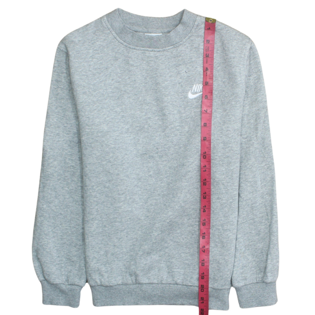 Nike Girls Grey Pullover Crew Neck Fleece Sweatshirt Size M