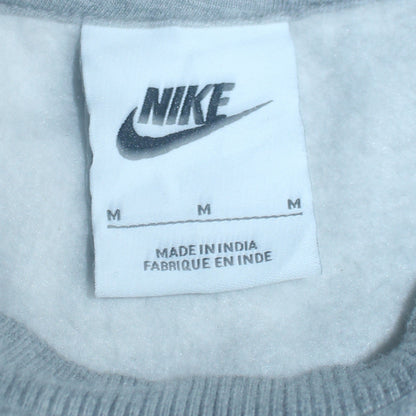 Additional view of Nike girls’ grey pullover crew neck fleece sweatshirt, size M