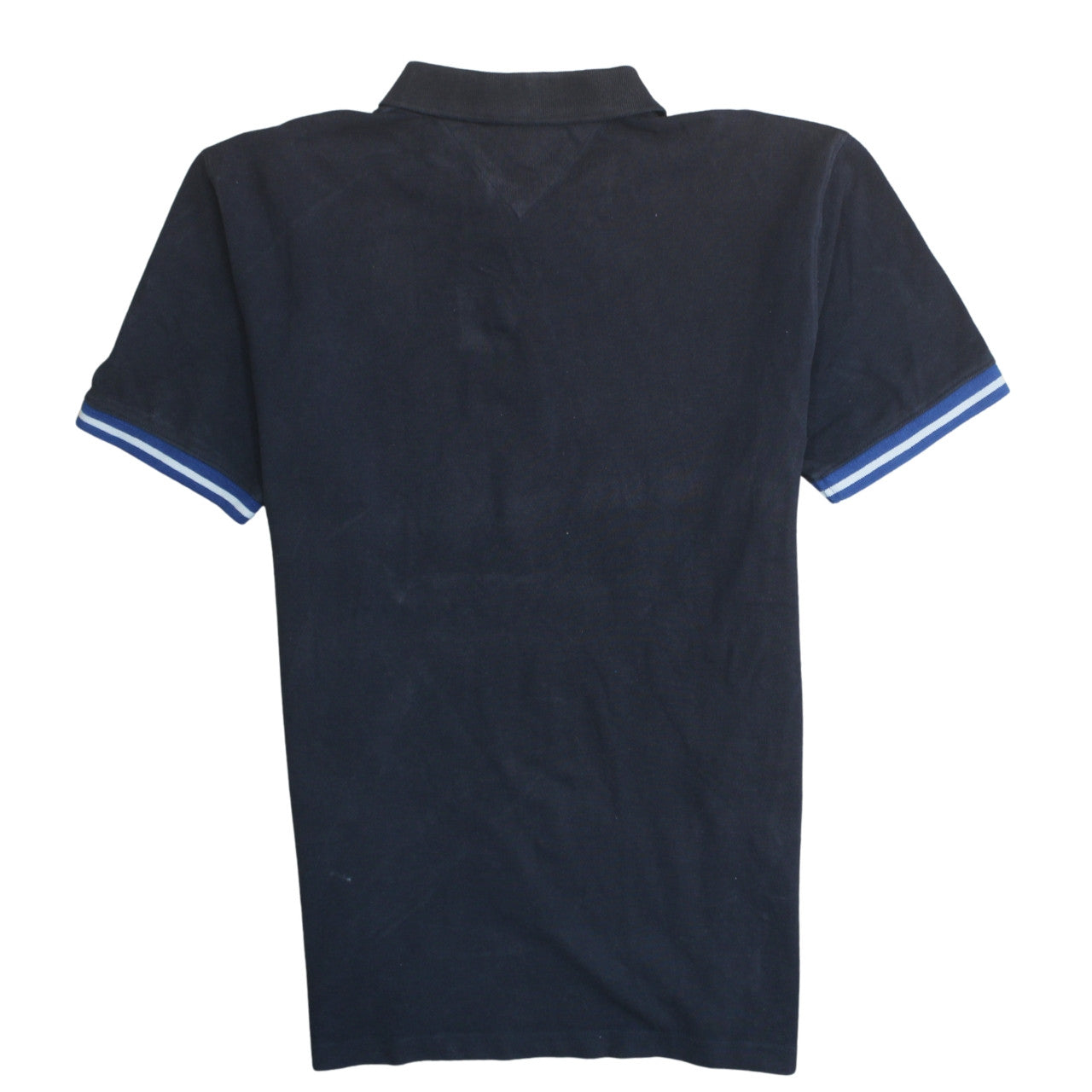 Tommy Hilfiger Men's Navy Blue L Regular Fit Cotton Polo Shirt