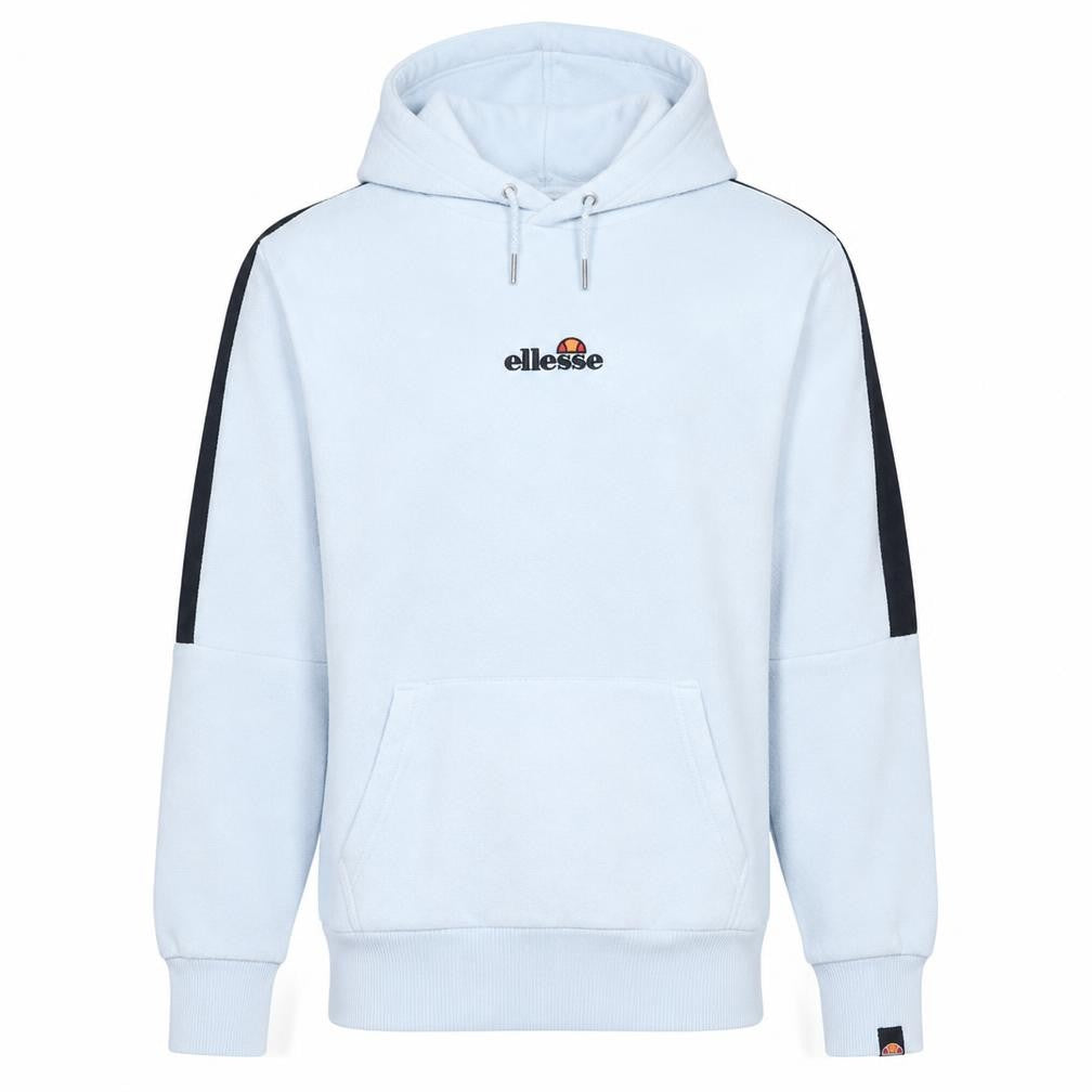 Ellesse Men's White Pullover Hoodie S Logo Sports Sweatshirt