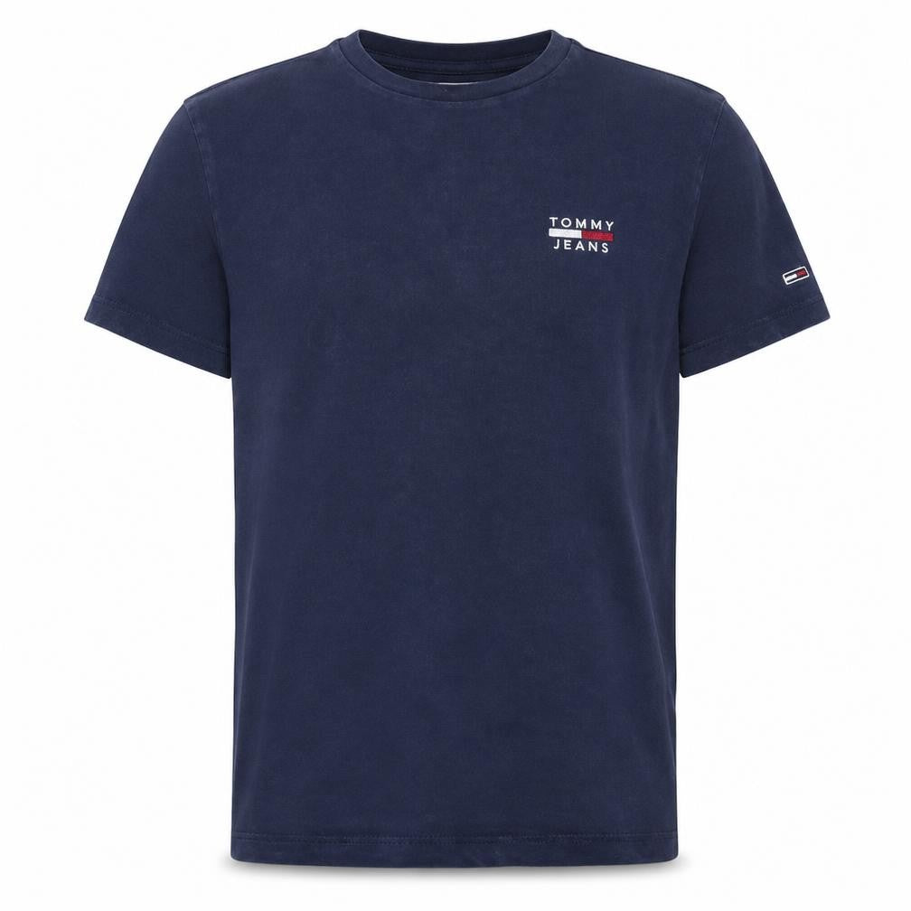 Tommy Jeans Men's Blue Cotton Crew Neck Short Sleeve T-Shirt Size S