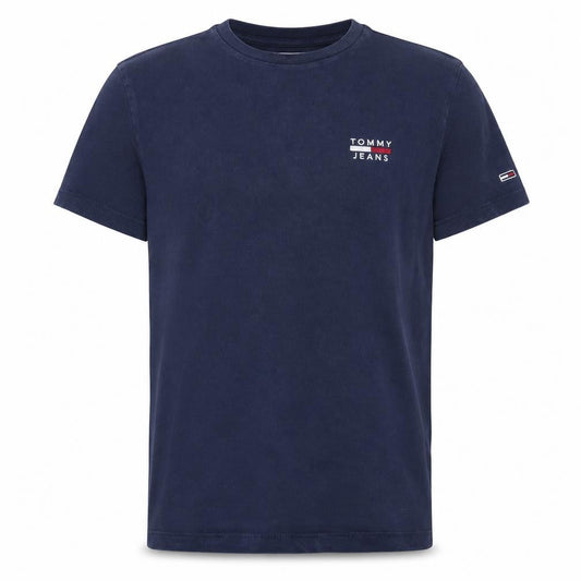 Tommy Jeans Men's Blue Cotton Crew Neck Short Sleeve T-Shirt Size S