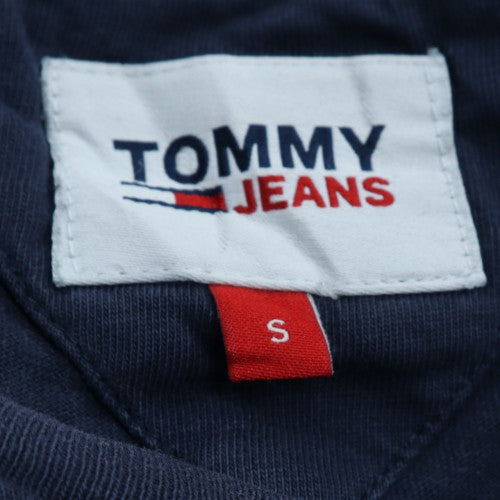 Tommy Jeans Men's Blue Cotton Crew Neck Short Sleeve T-Shirt Size S