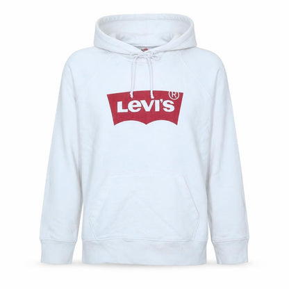 Levi's Men's White Graphic Logo Pullover Hoodie Size M