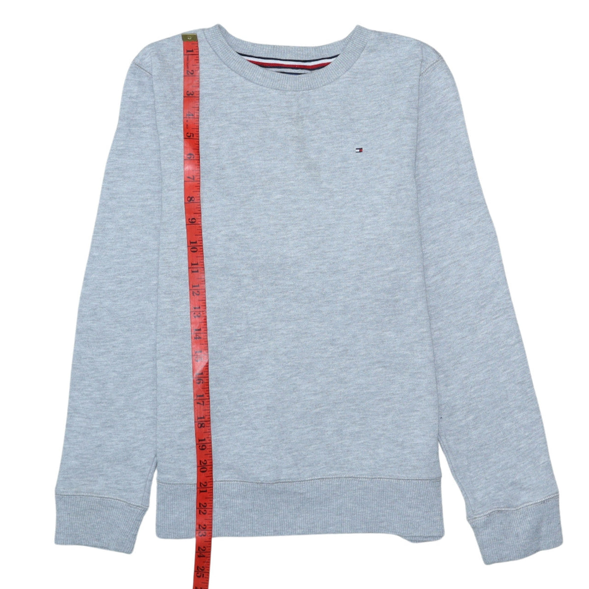 Tommy Hilfiger Boys Grey Pullover Sweatshirt Size 164 Long Sleeve
