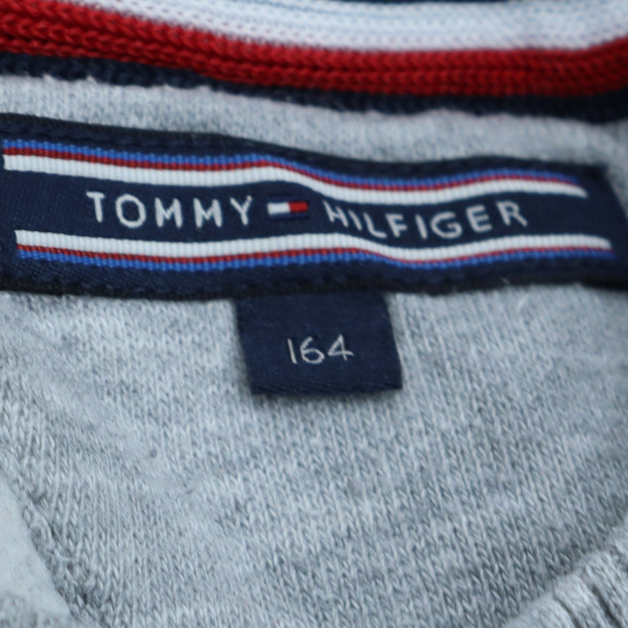 Tommy Hilfiger Boys Grey Pullover Sweatshirt Size 164 Long Sleeve