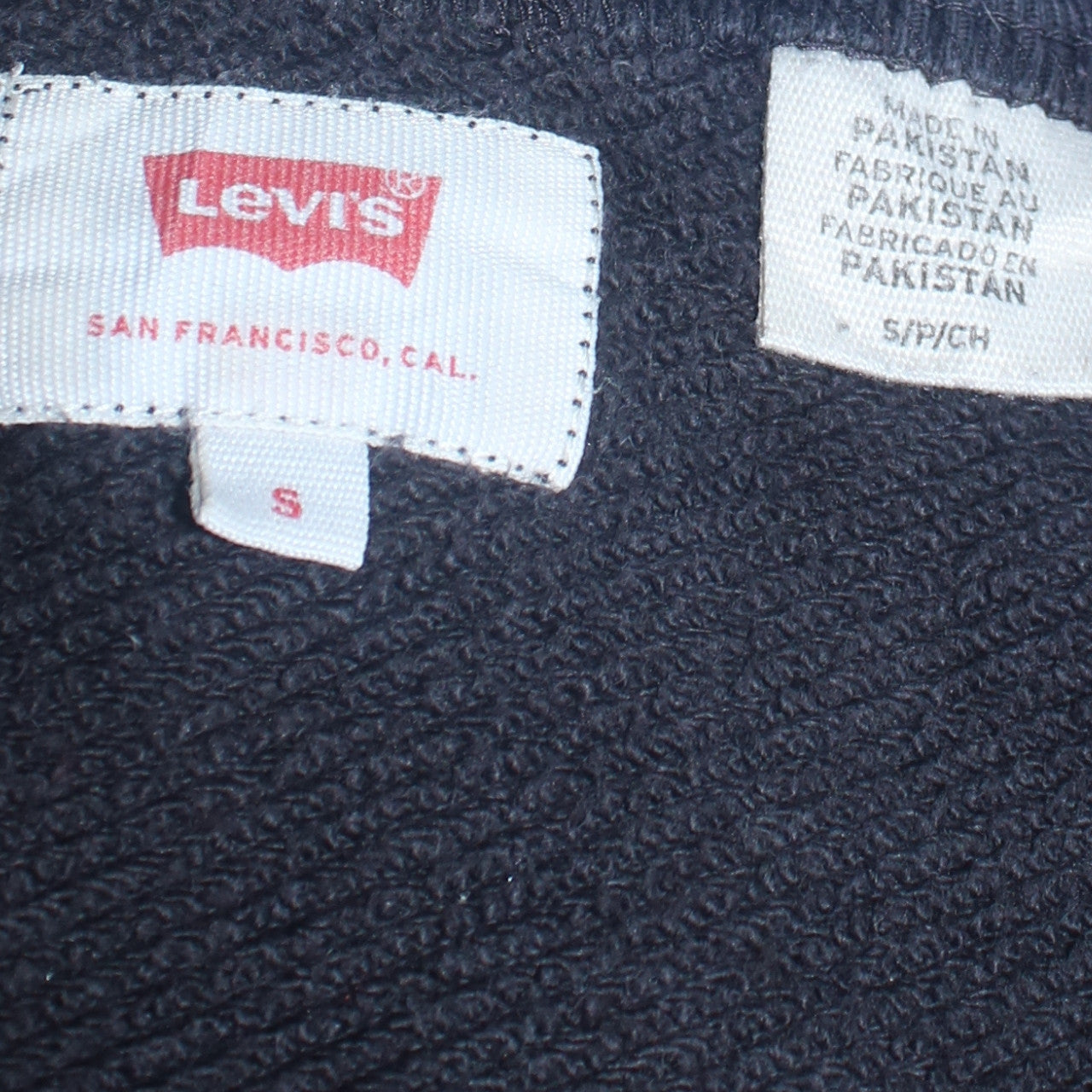 Levi's Men's Black Camouflage Logo Pullover Sweatshirt Size S