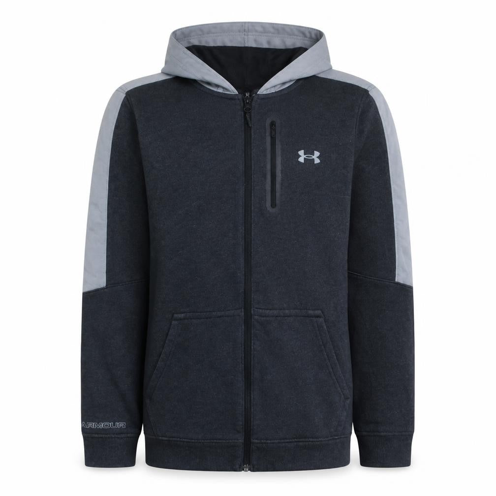Under Armour Men's Grey Full Zip Hooded Sweatshirt Size L