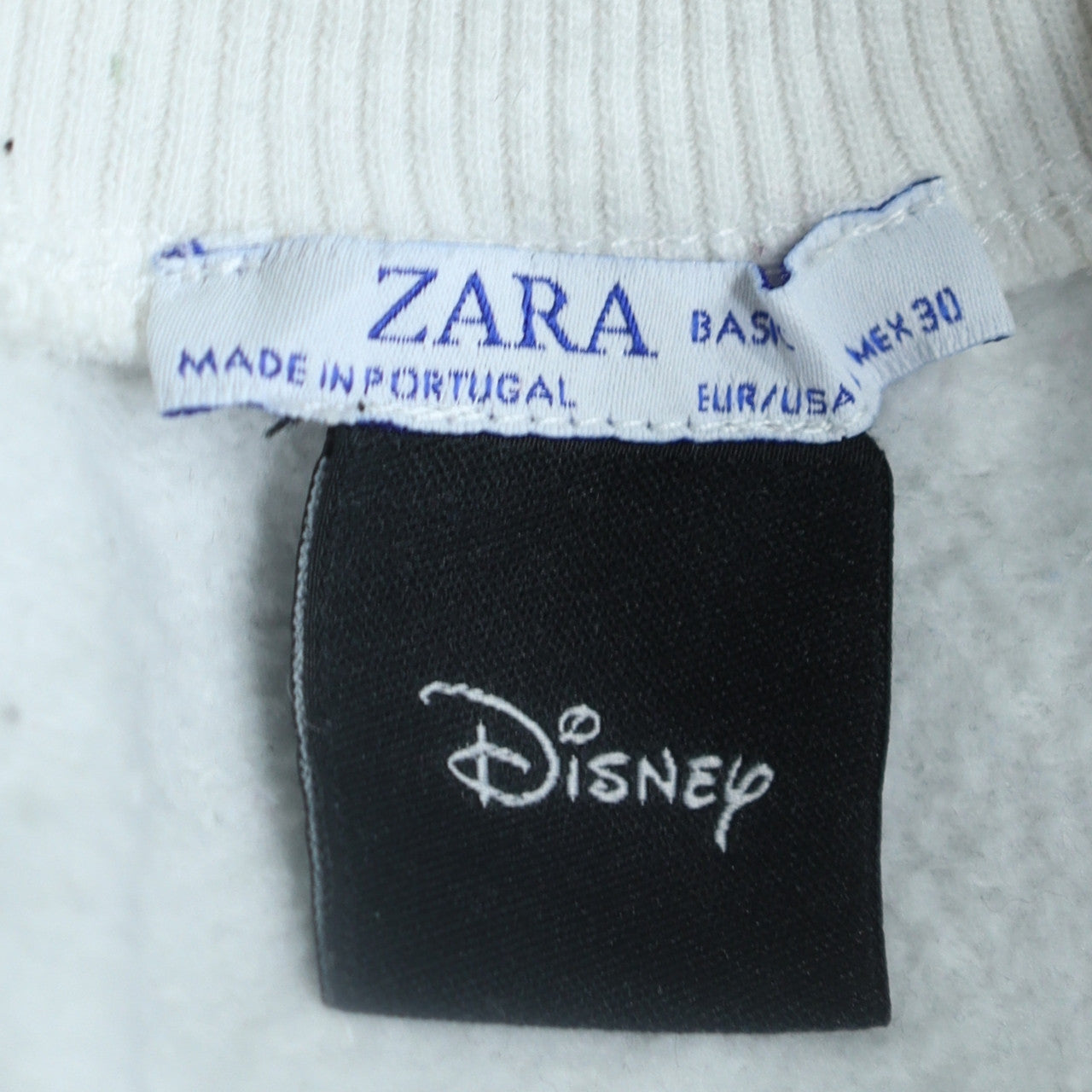 Zara Disney Women White Minnie Mouse Sweatshirt Size 10