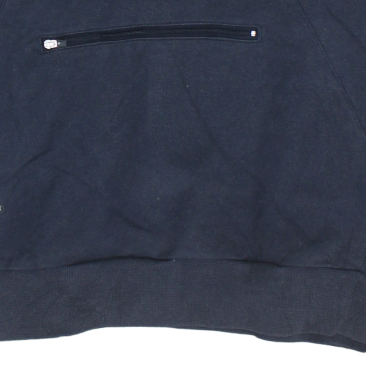 Adidas Mens Blue 1/2 Zip Hooded Sweatshirt L Sportswear Hoodie