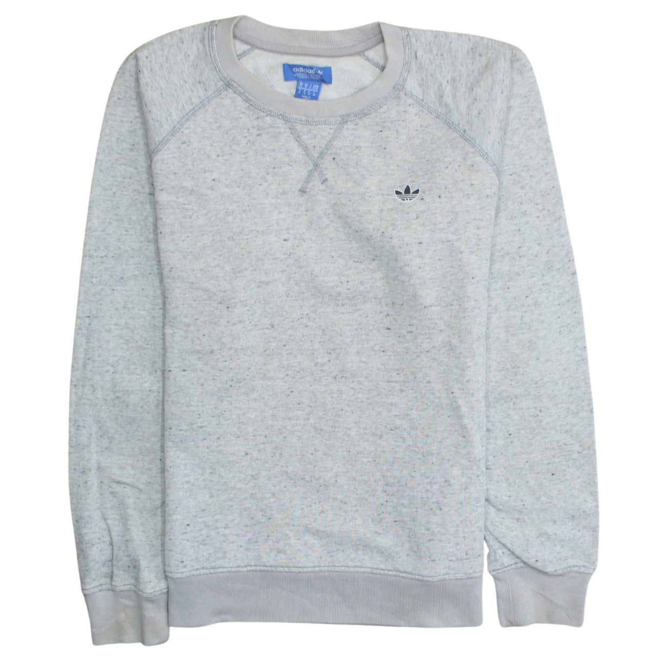 Adidas Mens Grey Crew Neck Pullover Sweatshirt Size M
